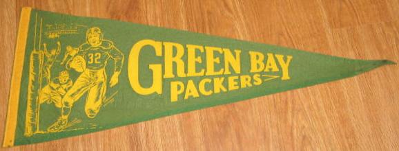 40's/50's GREEN BAY PACKERS PENNANT