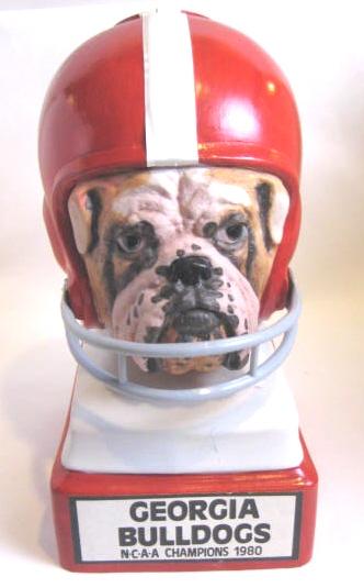 VINTAGE HOFFMAN' GEORGIA BULLDOGS HELMET DECANTER