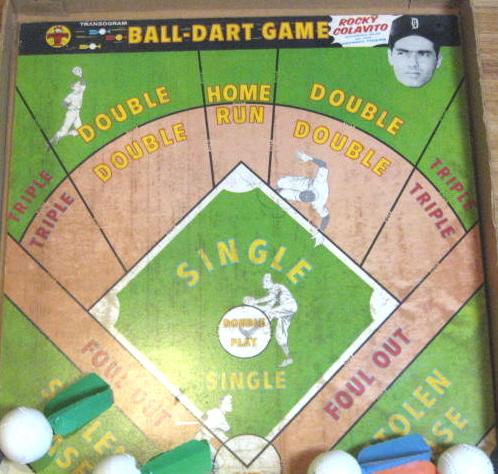 60's ROCKY COLAVITO's BASEBALL DART GAME