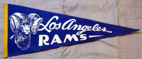 50's/60's LOS ANGELES RAMS PENNANT
