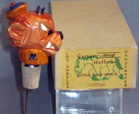 50's MICHIGAN WOLVERINE CARTER-HOFFMAN POURER w/BOX & PAPER