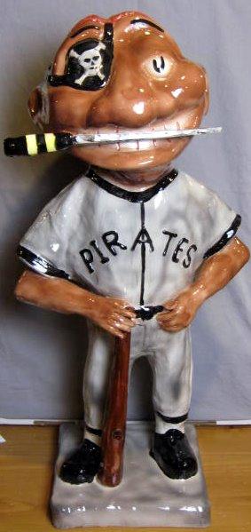 50's PIITSBURGH PIRATES GIBBS-CONNER PROMOTIONAL STATUE- 2FT TALL
