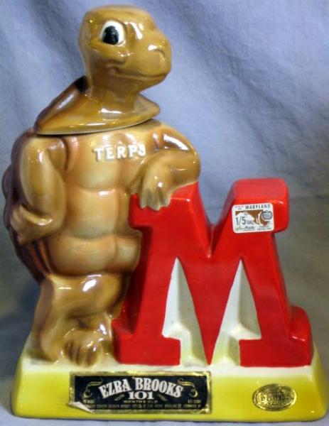 1974 MARYLAND TERPS MASCOT DECANTER
