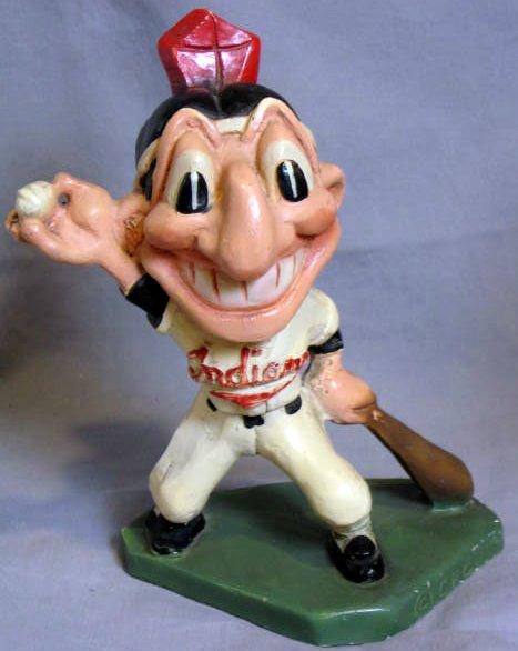 1947 CLEVELAND INDAINS MAZZOLINI STATUE