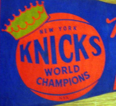 60's/70's NEW YORK KNICKS WORLD CHAMPIONSHIP PENNANT