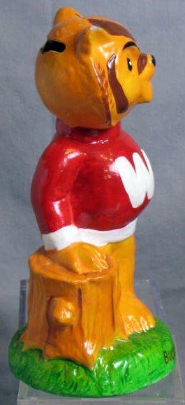 VINTAGE WISCONSIN'S BUCKY BADGER MASCOT BANK