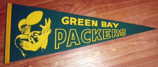 60's GREEN BAY PACKERS PENNANT