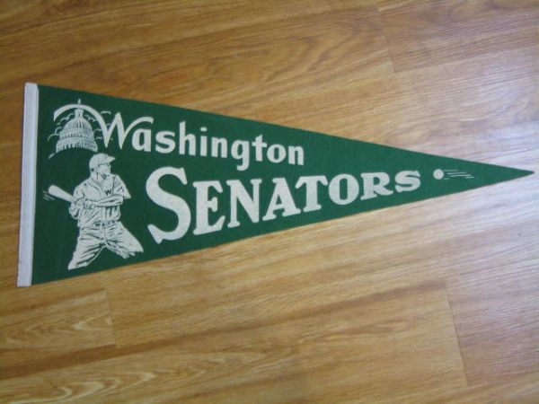 50's WASHINGTON SENATORS PENNANT