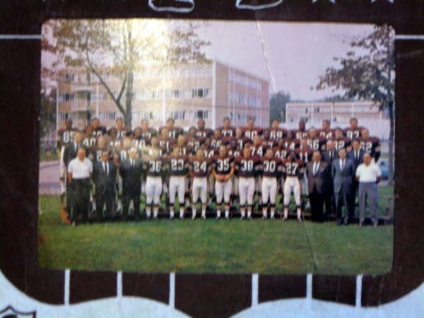 1965 CLEVELAND BROWNS PHOTO PENNANT