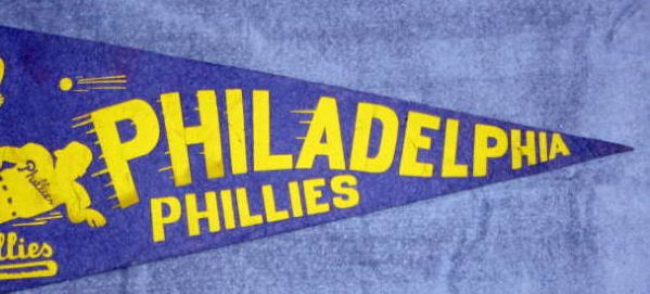 50's PHILADELPHIA PHILLIES FIGHTIN PHILLIES PENNANT