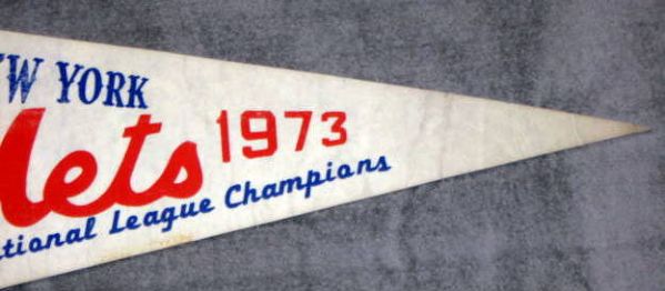 1973 NEW YORK METS WORLD SERIES PENNANT