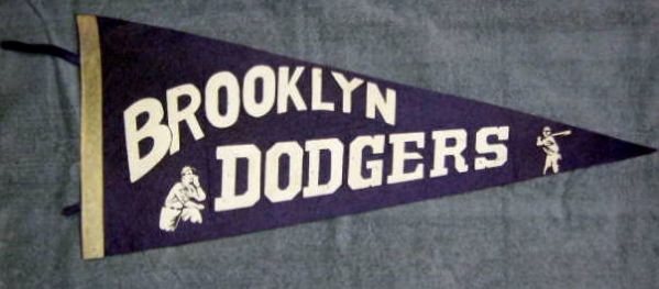 50's BROOKLYN DODGERS PENNANT