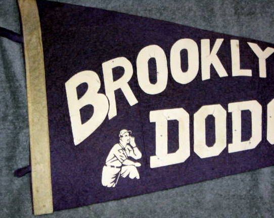 50's BROOKLYN DODGERS PENNANT