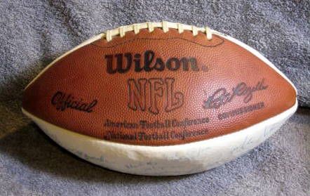 1982 WASHINGTON REDSKINS SUPER BOWL CHAMPIONS SIGNED FOOTBALL