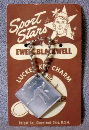 50's EWELL BLACKWELL LUCKY CHARM w/CARD