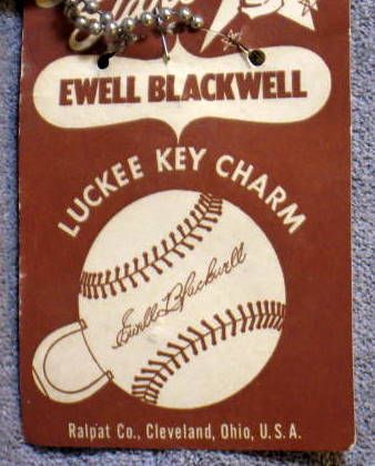 50's EWELL BLACKWELL LUCKY CHARM w/CARD