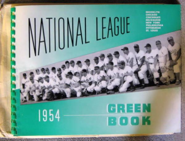 1954 NATIONAL LEAGUE GREEN BOOK