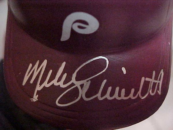 SAMS 1995 MIKE SCHMIDT AUTOGRAPH 500 HOMERUN BOBBLE HEAD JSA COA