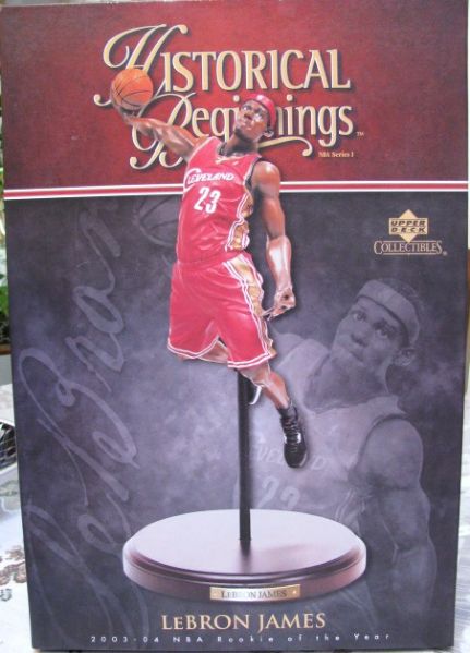 LEBRON JAMES 2003-04 NBA ROOKIE OF THE YEAR BASKETBALL STATUE UPPER DECK 