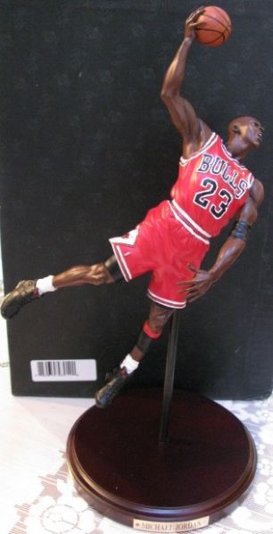 MICHAEL JORDAN 1990-91 NBA CHAMPIONSHIP BASKETBALL STATUE UPPER DECK