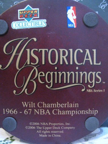 WILT CHAMBERLAIN 1966-67 NBA CHAMPIONS BASKETBALL STATUE UPPER DECK