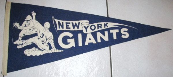 50'S NEW YORK GIANTS BASEBALL PENNANT