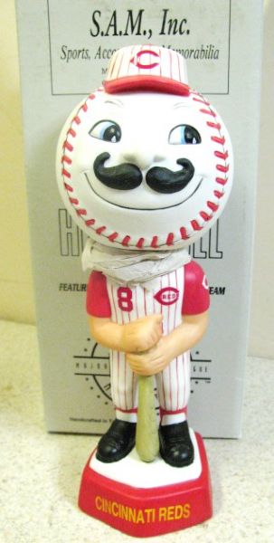 SAMS 1998 CINCINNATI REDS MASCOT BOBBLE HEAD 