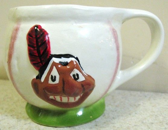 50's CLEVELAND INDIANS GIBBS-CONNER MASCOT MUG