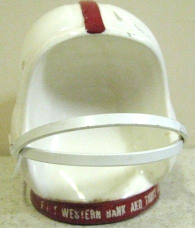 60'S STANFORD CARDINALS METAL FOOTBALL BANK