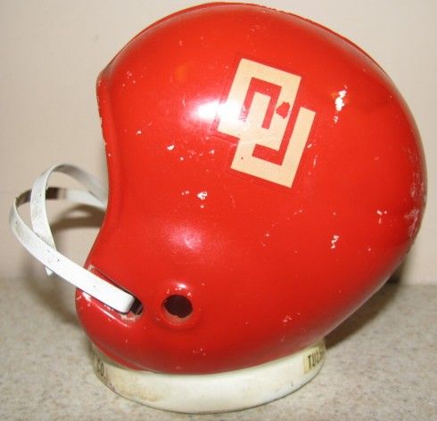 60'S OKLAHOMA SOONERS METAL FOOTBALL BANK