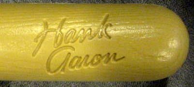 1974 HANK AARON BAT & BALL SET