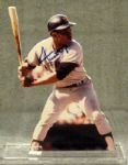 WILLIE MAYS SIGNED STAND-UP PLAQUE w/JSA COA