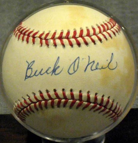 BUCK O'NEIL SIGNED BASEBALL w/JSA COA