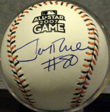 JERRY RICE SIGNED 2007 ALL-STAR GAME BASEBALL w/JSA COA