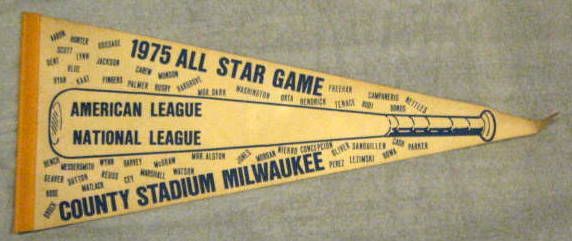 1975 ALL-STAR GAME PENNANT