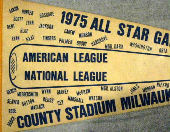 1975 ALL-STAR GAME PENNANT