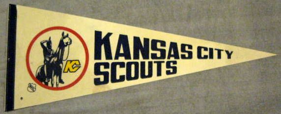 VINTAGE NHL KANSAS CITY SCOUTS PENNANT