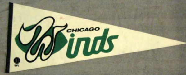 70's WFL CHICAGO WINDS PENNANT