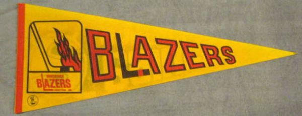 70's WHA VANCOUVER BLAZERS PENNANT