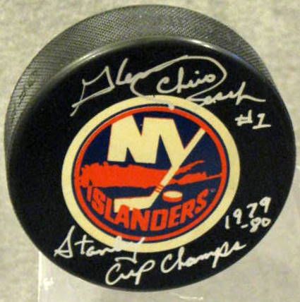 CHICO RESCH SIGNED N.Y. ISLANDERS PUCK w/JSA COA