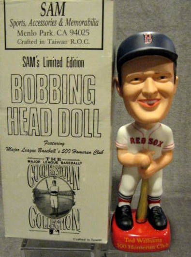 TED WILLIAMS SAM BOBBING HEAD w/SIGNED BOX