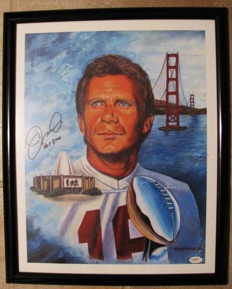 JOE MONTANA  HOF 2000 SIGNED LIMITED EDITION LITHOGRAPH