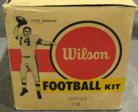 50's OTTO GRAHAM FOOTBALL KIT w/BOX - MANY NFL PLAYERS