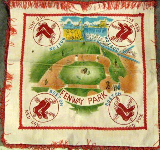 VINTAGE BOSTON RED SOX DECORATIVE LINEN