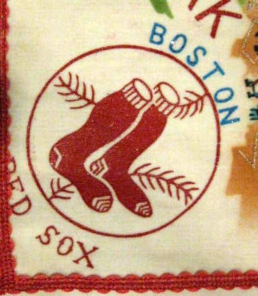 VINTAGE BOSTON RED SOX DECORATIVE LINEN