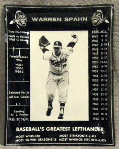 60's WARREN SPAHN DECORATIVE ASHTRAY