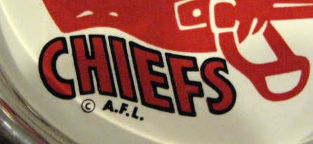 60's KANSAS CITY CHIEFS AFL ASHTRAY/COASTER w/BOX