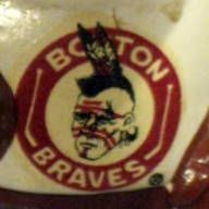 VINTAGE BOSTON BRAVES (AHL) BOBBING HEAD