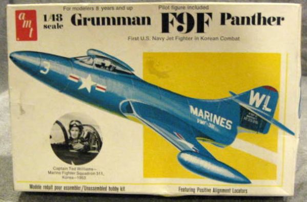 VINTAGE TED WILLIAMS JET FIGHTER MODEL KIT