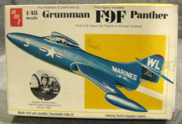 VINTAGE TED WILLIAMS JET FIGHTER MODEL KIT